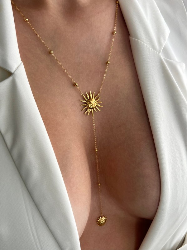 HELIORA LARIAT NECKLACE