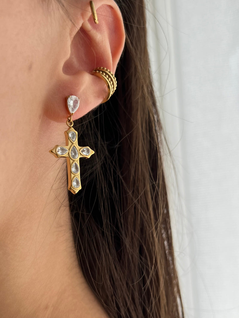 ANNA CROSS EARRING