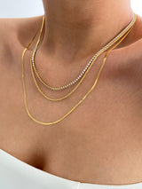 PIA THREE LAYER NECKLACE