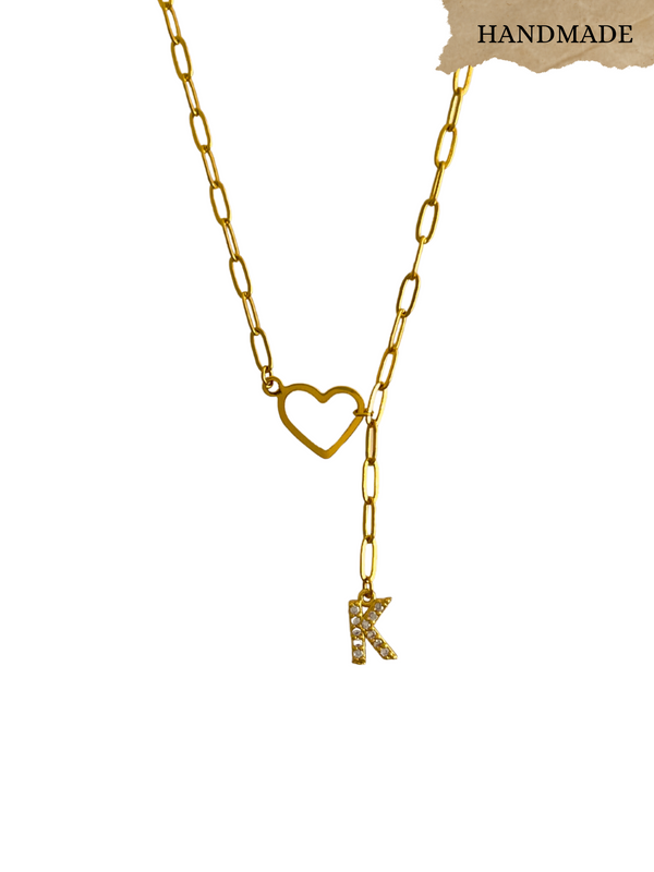 HEART LETTER NECKLACE (New Style)