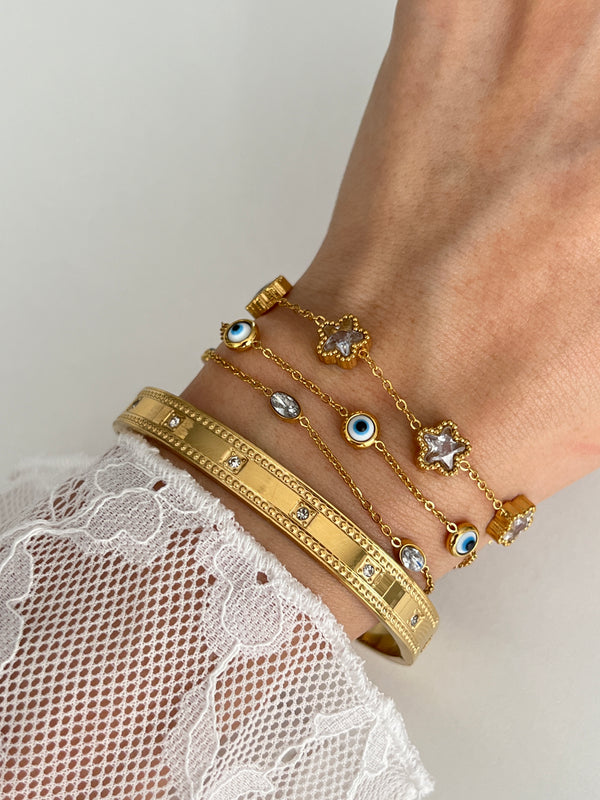 SHINY EVIL EYE BRACELET