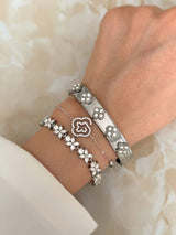 OLIVRA CLOVER BRACELET