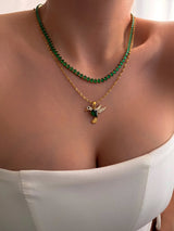 JADE FLUTTER NECKLACE