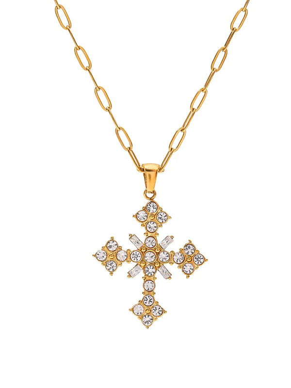 HEAVENLY CROSS NECKLACE