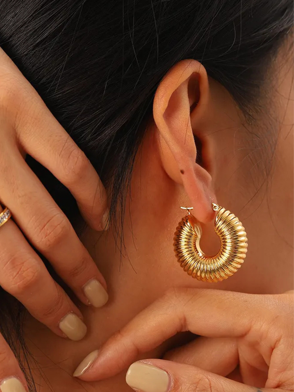 AURA HOOP EARRING