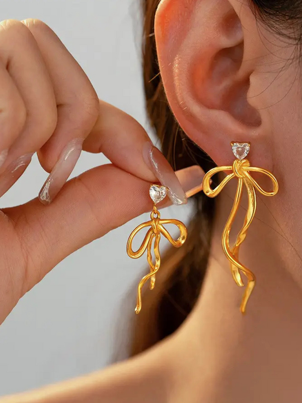 IVY BOW EARRING