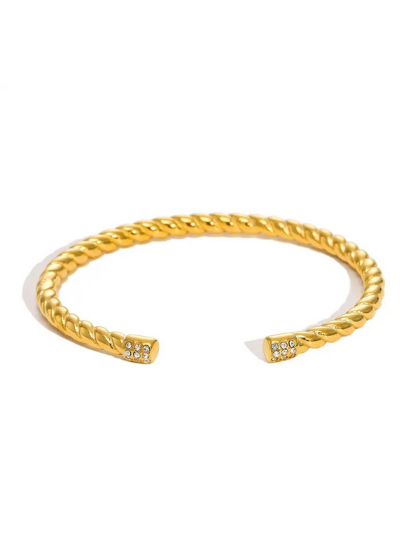 CZ ROPE BANGLE