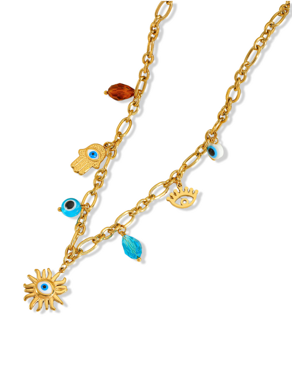 EVILIN MULTI CHARM NECKLACE