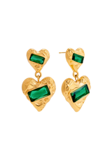 EMERALD HEARTFALL EARRING