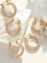 MIDNIGHT GLOW HOOP EARRING