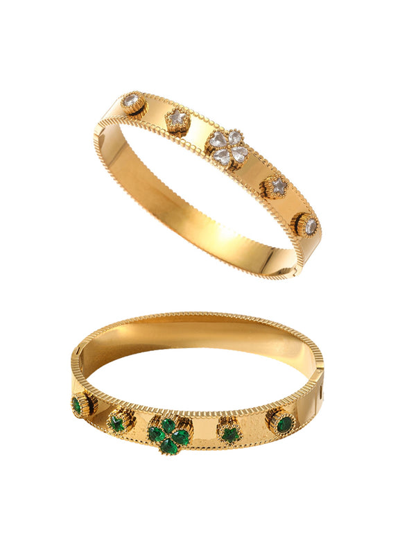 ZYRELLE CLOVER BANGLE