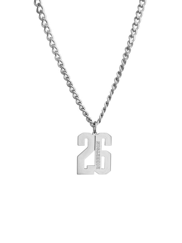 CUSTOM LUCKY NUMBER AND NAME NECKLACE