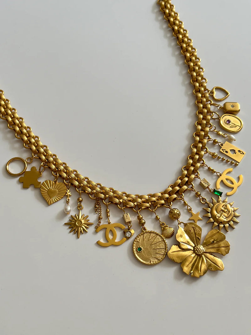 LUXURY MULTI CHARM NECKLACE