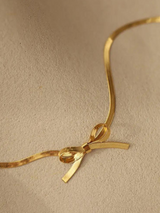 BOW CHOKER NECKLACE