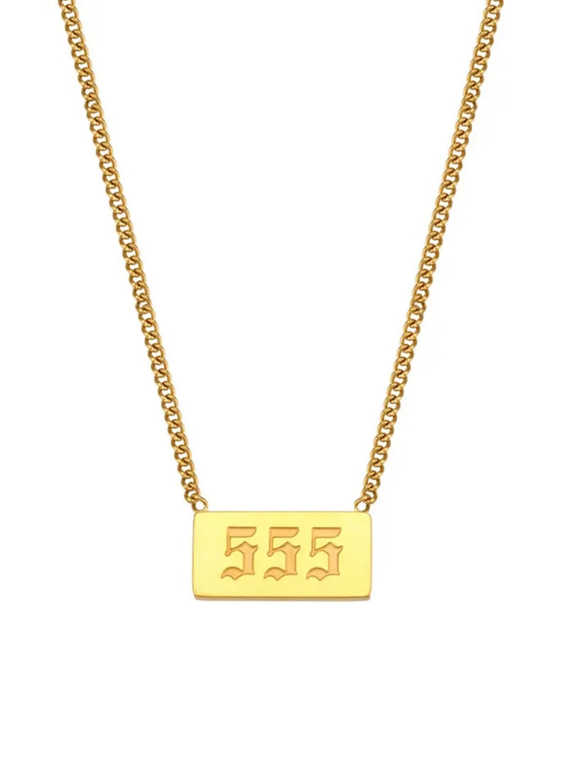 CUSTOM ANGEL NUMBER NECKLACE
