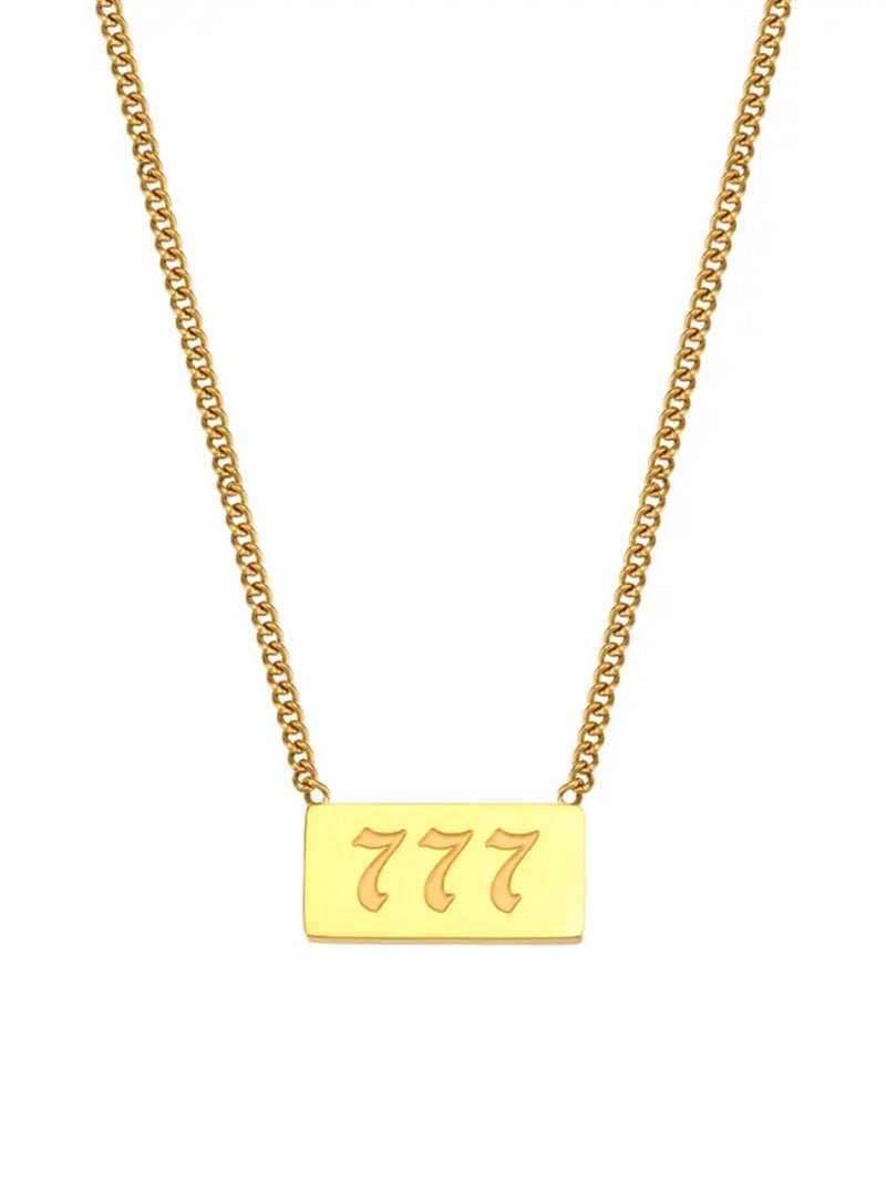 CUSTOM ANGEL NUMBER NECKLACE