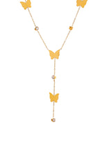 BUTTERFLY LARIAT NECKLACE