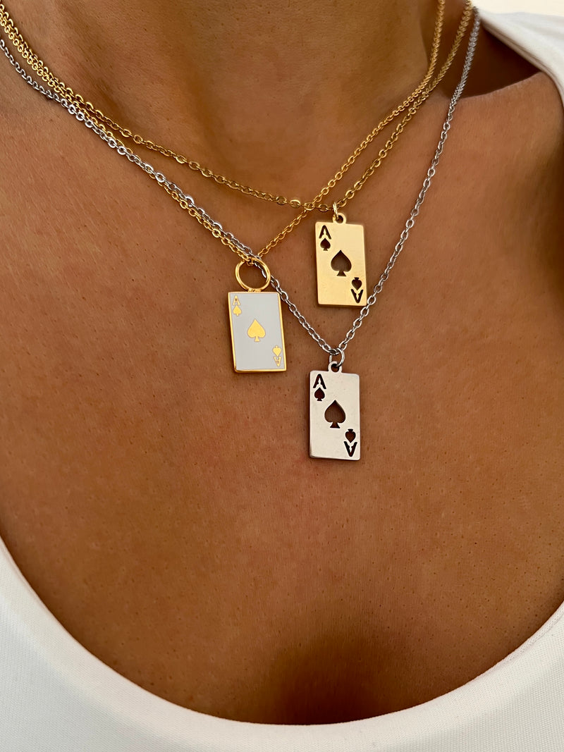 CLASSIC ACE OF SPADES NECKLACES