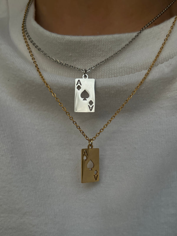 CLASSIC ACE OF SPADES NECKLACES